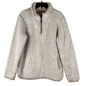 Thread & Supply Wubby Fleece Pullover True Grit Teddy Bear Sweater Large